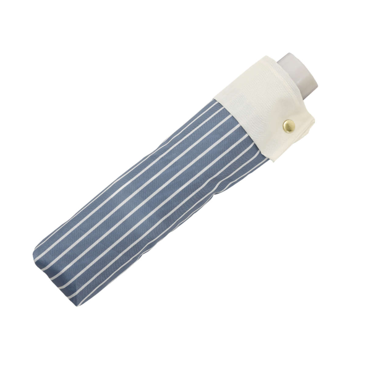 雨傘 折りたたみ傘 LINEDROPS ストライプ カフス 55cm 手開き式 ( 傘 折り畳み傘 レディース メンズ かさ 撥水 持ち運び 通勤 通学 おりたたみ傘 カサ アンブレラ 大きめ 直径100cm 男女兼用 丈夫 頑丈 折れにくい ) 【ピンクベージュ】 ピンクベージュ