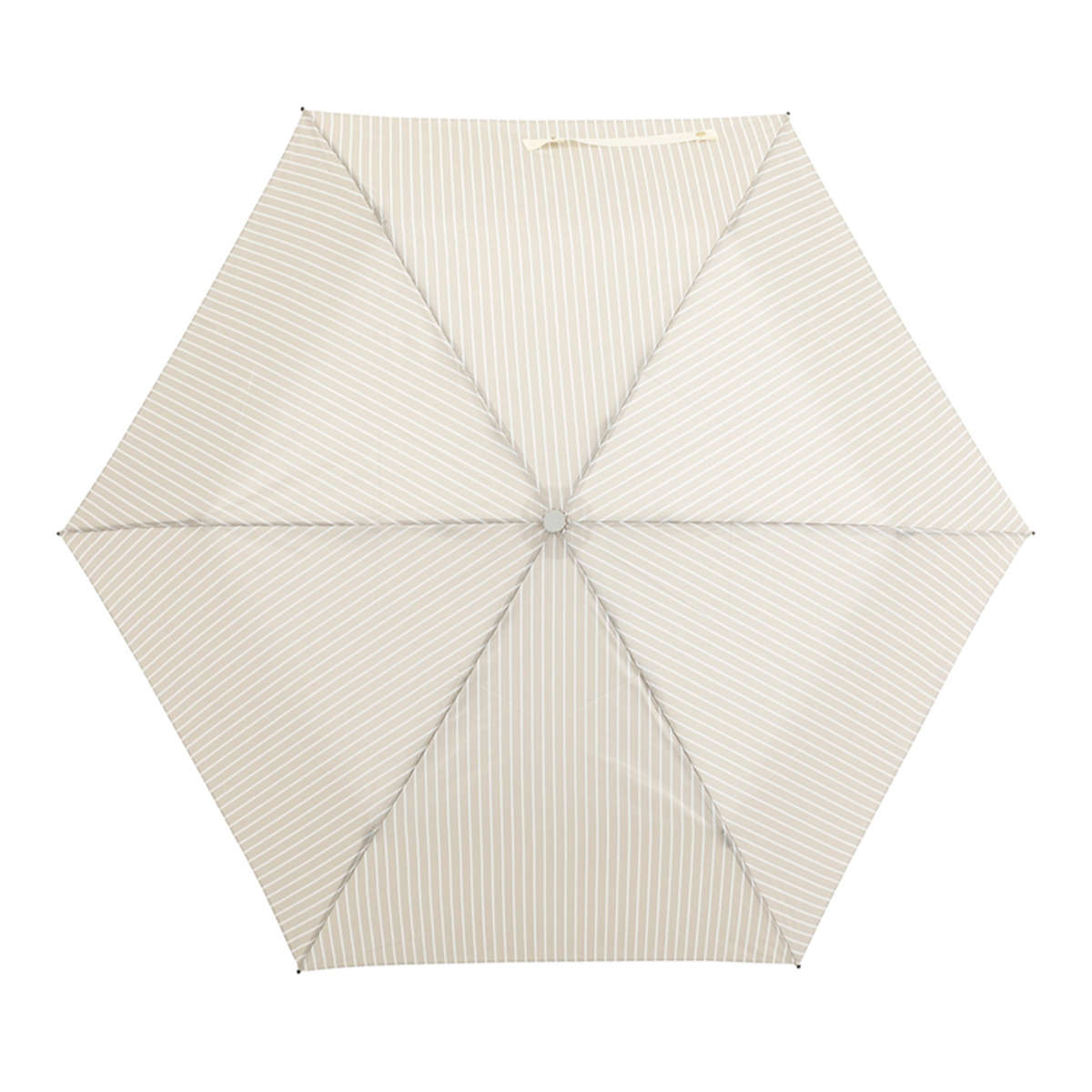 雨傘 折りたたみ傘 LINEDROPS ストライプ カフス 55cm 手開き式 ( 傘 折り畳み傘 レディース メンズ かさ 撥水 持ち運び 通勤 通学 おりたたみ傘 カサ アンブレラ 大きめ 直径100cm 男女兼用 丈夫 頑丈 折れにくい ) 【ピンクベージュ】 ピンクベージュ