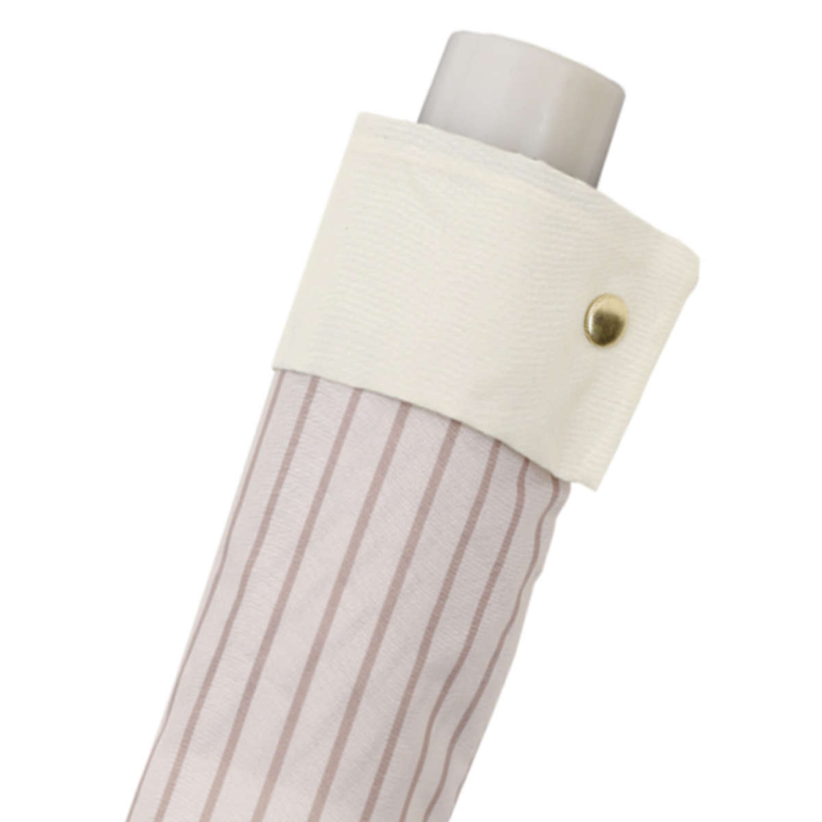 雨傘 折りたたみ傘 LINEDROPS ストライプ カフス 55cm 手開き式 ( 傘 折り畳み傘 レディース メンズ かさ 撥水 持ち運び 通勤 通学 おりたたみ傘 カサ アンブレラ 大きめ 直径100cm 男女兼用 丈夫 頑丈 折れにくい ) 【ピンクベージュ】 ピンクベージュ