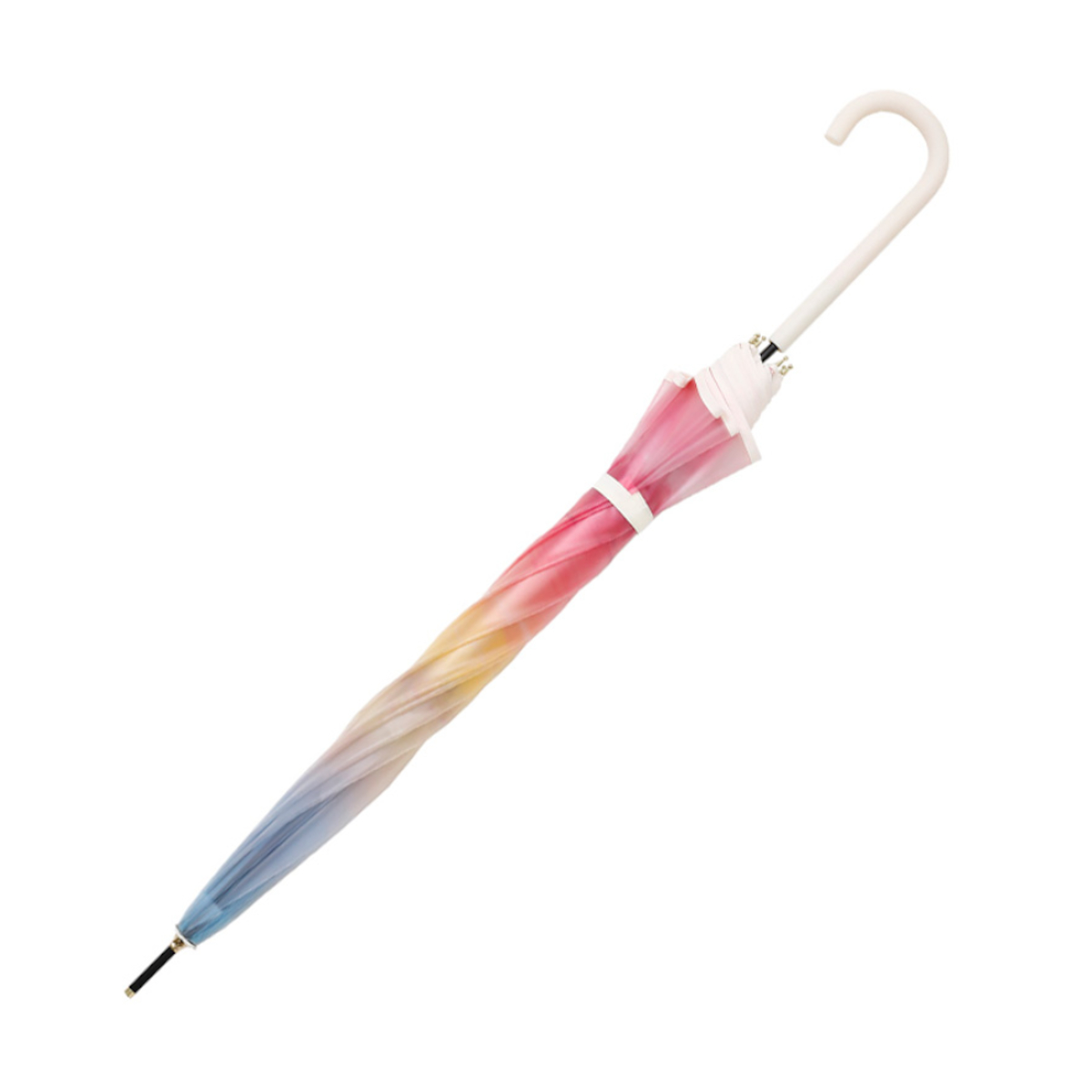 雨傘 長傘 LINEDROPS マットクリア アンブレラ 60cm ジャンプ式 ( 傘 ビニール傘 半透明 ドーム レディース かさ 丈夫 撥水 ワンタッチ 開きやすい カサ 通勤 通学 お出かけ プレゼント おしゃれ かわいい ) 【ブルーデイジー】 ブルーデイジー