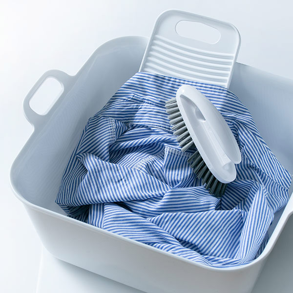 洗濯ブラシ Arao! せんたくブラシ 洗濯 ブラシ 使い分け ( 部分洗い えり そで ブラシ 2way やわらかい 硬い 襟 袖 ワイシャツ シミ 染み 汚れ 予洗い 洗濯用品 洗濯用ブラシ ポイントブラシ )