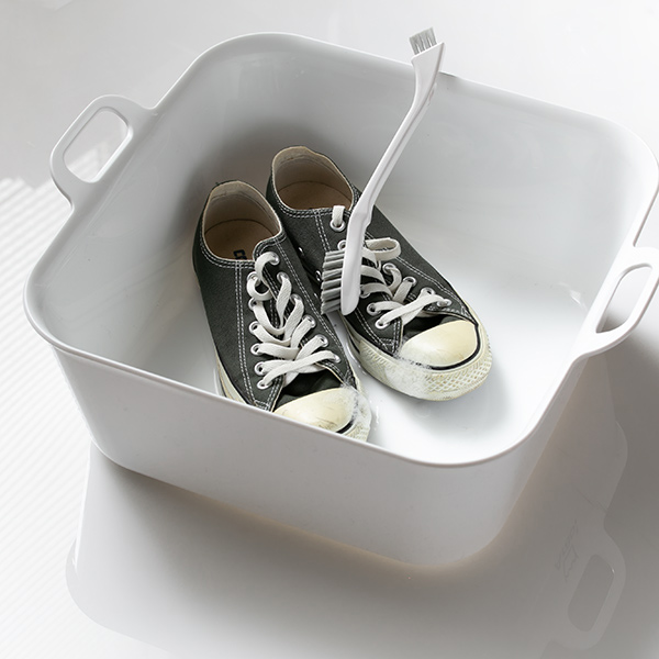 洗濯ブラシ Arao! シューズブラシ 洗濯 ブラシ 靴用 せんたくブラシ ( 靴ブラシ 靴クリーナー 靴洗い 2way 汚れ落とし シューズ洗い 上履き スニーカー 靴 シューズ 洗濯用品 2種類 大小 使い分け )