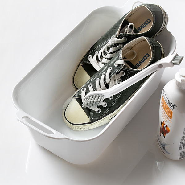 洗濯ブラシ Arao! シューズブラシ 洗濯 ブラシ 靴用 せんたくブラシ ( 靴ブラシ 靴クリーナー 靴洗い 2way 汚れ落とし シューズ洗い 上履き スニーカー 靴 シューズ 洗濯用品 2種類 大小 使い分け )