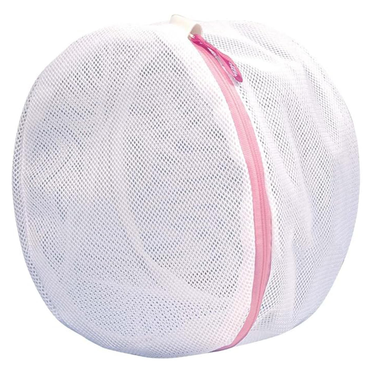 洗濯ネット ランジェリーネット 丸型 直径24cm ( ランジェリー洗い 洗濯 ネット ランドリーバッグ 洗濯物 メッシュ ランドリーグッズ かたよりにくい ドラム式 縦型 シンプル 無地 )