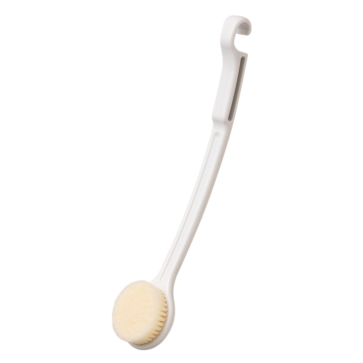 ボディブラシ ロングタイプ BM （ ボディーブラシ 柄付き フック付き 背中ブラシ ボディケア 泡立ち お手入れ バスグッズ ロングブラシ 持ち手 長い フック 体洗い スキンケア マッサージ お風呂 ）