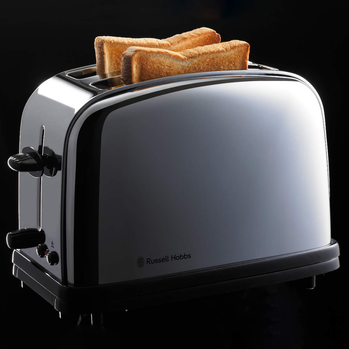 Russell Hobbs ポップアップトースター 2枚 クラシックトースター ( ラッセルホブス 調理家電 キッチン家電 トースター 冷凍パン対応 料理家電 パン焼き トースト パンくずトレー付き 朝食 食パン 山型パン おしゃれ )