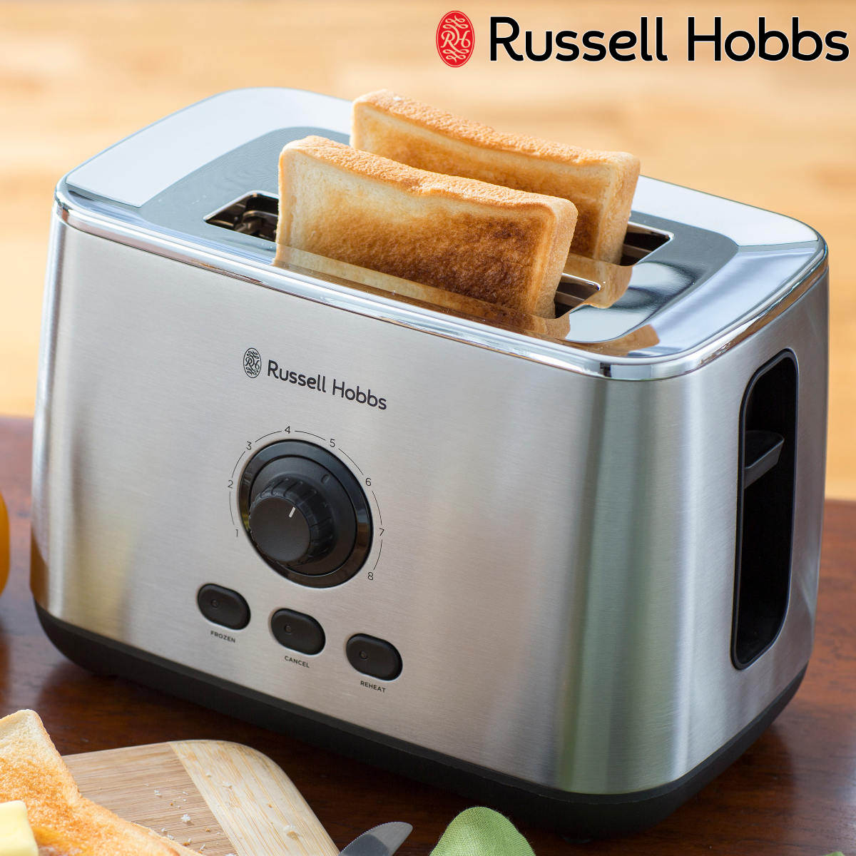 Russell Hobbs ポップアップトースター 2枚 ターボトースター （ ラッセルホブス 調理家電 キッチン家電 トースター 料理家電 パン焼き