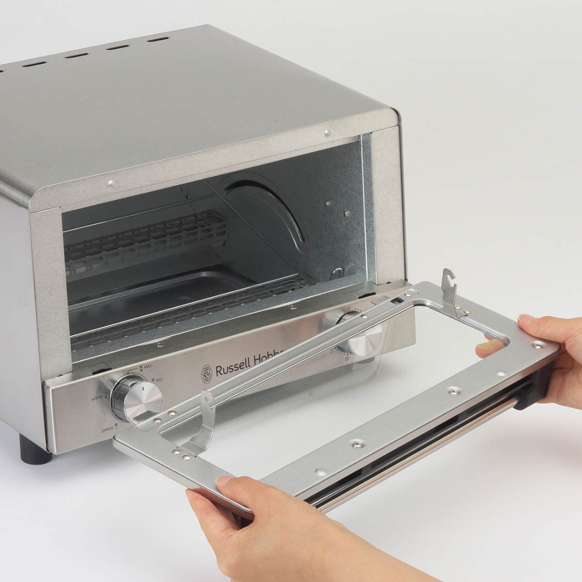 Russell Hobbs オーブントースター 4枚焼き ( ラッセルホブス 調理家電 キッチン家電 トースター パン焼き器 広々庫内 料理家電 トースト 朝食 食パン 大容量 おしゃれ ) 【マットブラック】 マットブラック