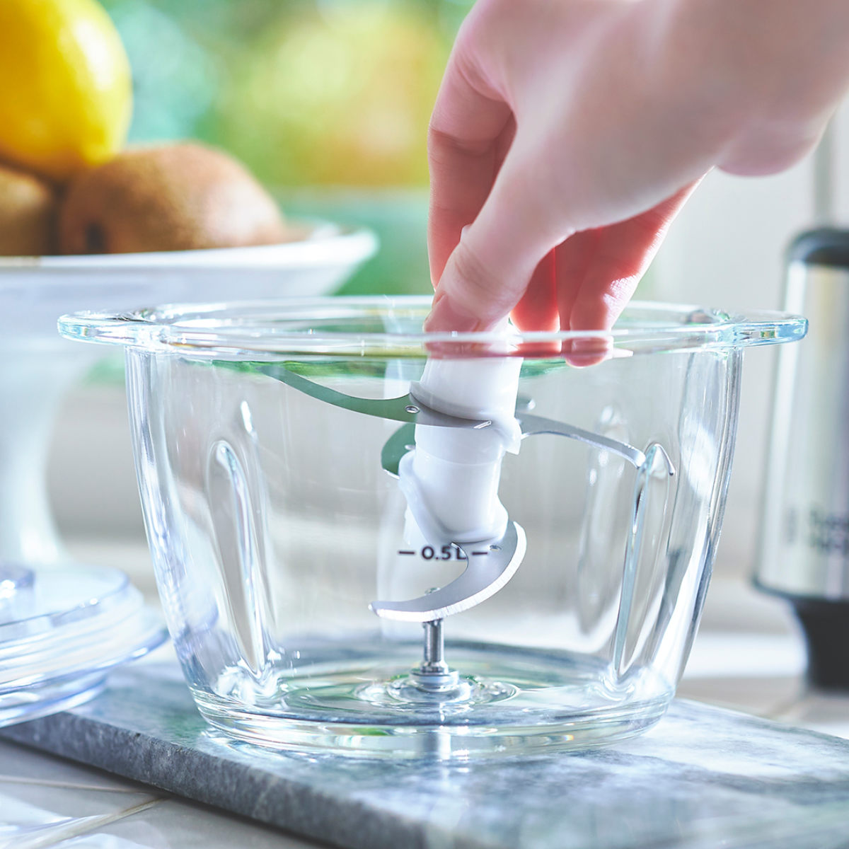 Russell Hobbs 電動フードプロセッサー 4ブレードミニチョッパー ( ラッセルホブス フードチョッパー ガラス製 調理家電 キッチン家電 ミンチ みじん切り 泡立て ホイップ ミニ コンパクト 料理家電 )