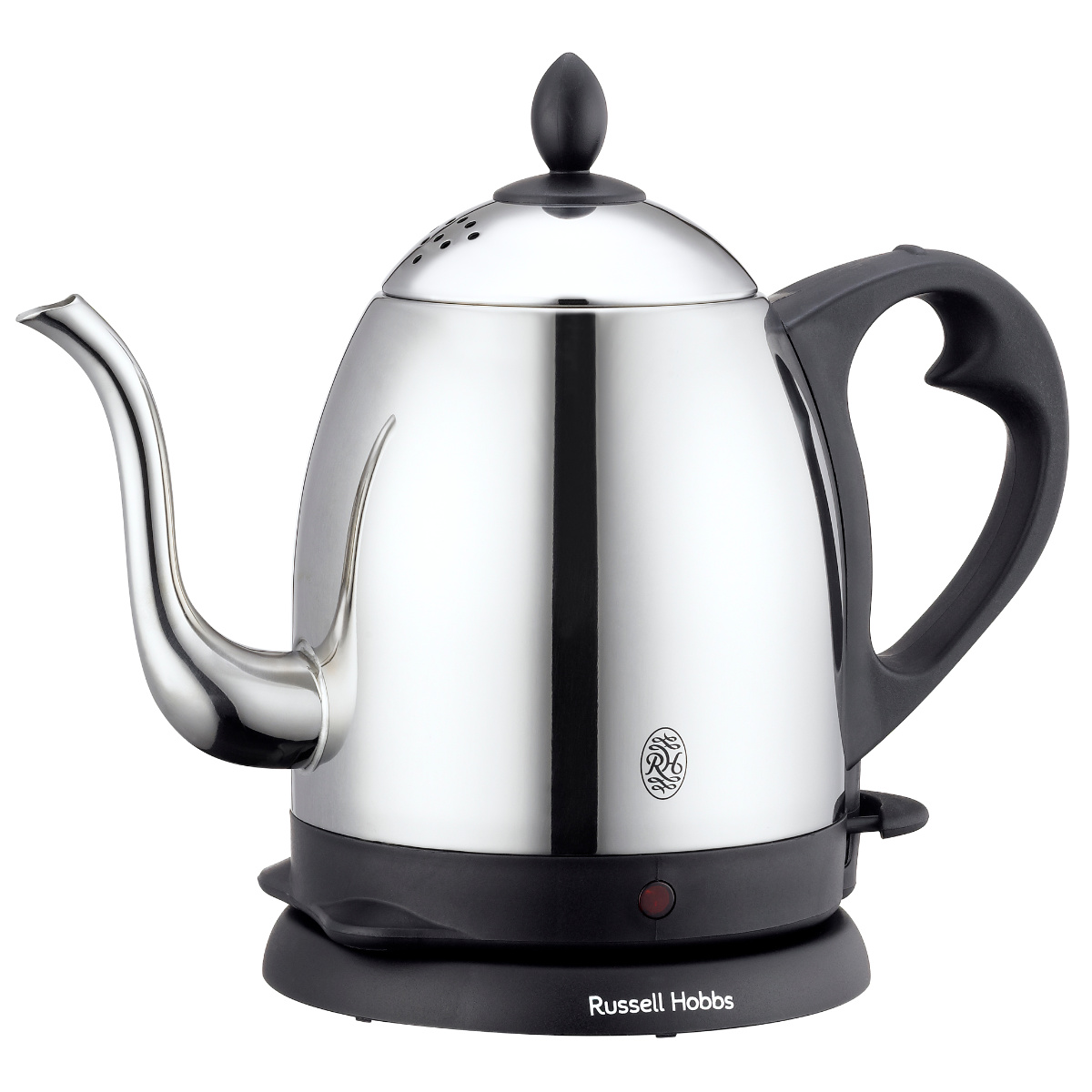 Russell Hobbs 電気ケトル 0.8L カフェケトル ドリップケトル ( ラッセルホブス 電気ポット 湯沸かしポット ステンレス 細口 キッチン家電 800ml 家電 調理家電 湯沸かし器 コーヒー ドリッップ おしゃれ ) 【マットブラック】 マットブラック