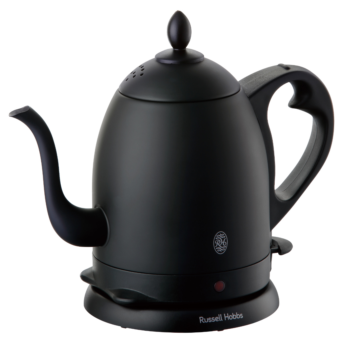 Russell Hobbs 電気ケトル 0.8L カフェケトル ドリップケトル ( ラッセルホブス 電気ポット 湯沸かしポット ステンレス 細口 キッチン家電 800ml 家電 調理家電 湯沸かし器 コーヒー ドリッップ おしゃれ ) 【マットブラック】 マットブラック