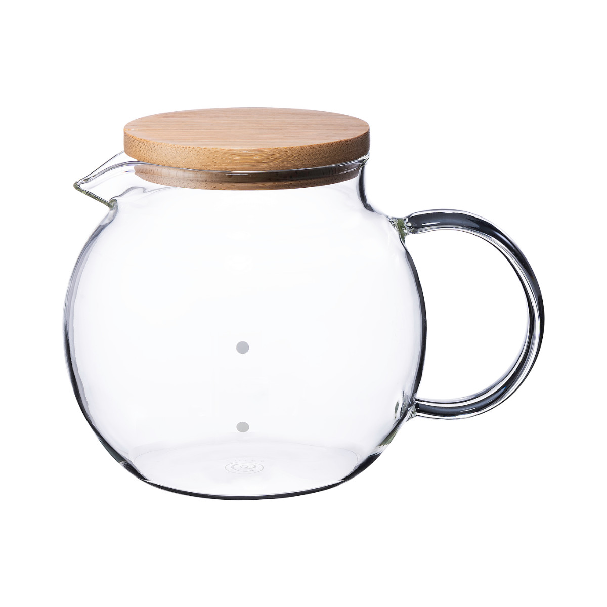 Cores コーヒーサーバー 500ml 4カップ用 クリアガラスサーバー ( コレス 食洗機対応 電子レンジ対応 ガラスサーバー ドリップサーバー コーヒーポット ティーポット ふた付き 竹 目盛り付き ティータイム おしゃれ )