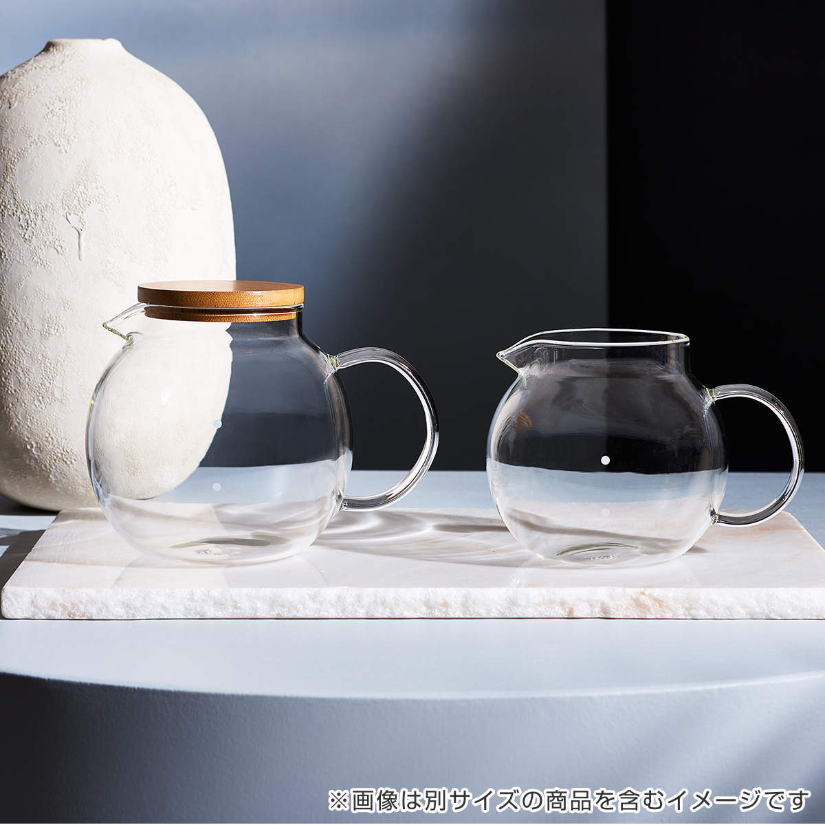 Cores コーヒーサーバー 500ml 4カップ用 クリアガラスサーバー ( コレス 食洗機対応 電子レンジ対応 ガラスサーバー ドリップサーバー コーヒーポット ティーポット ふた付き 竹 目盛り付き ティータイム おしゃれ )