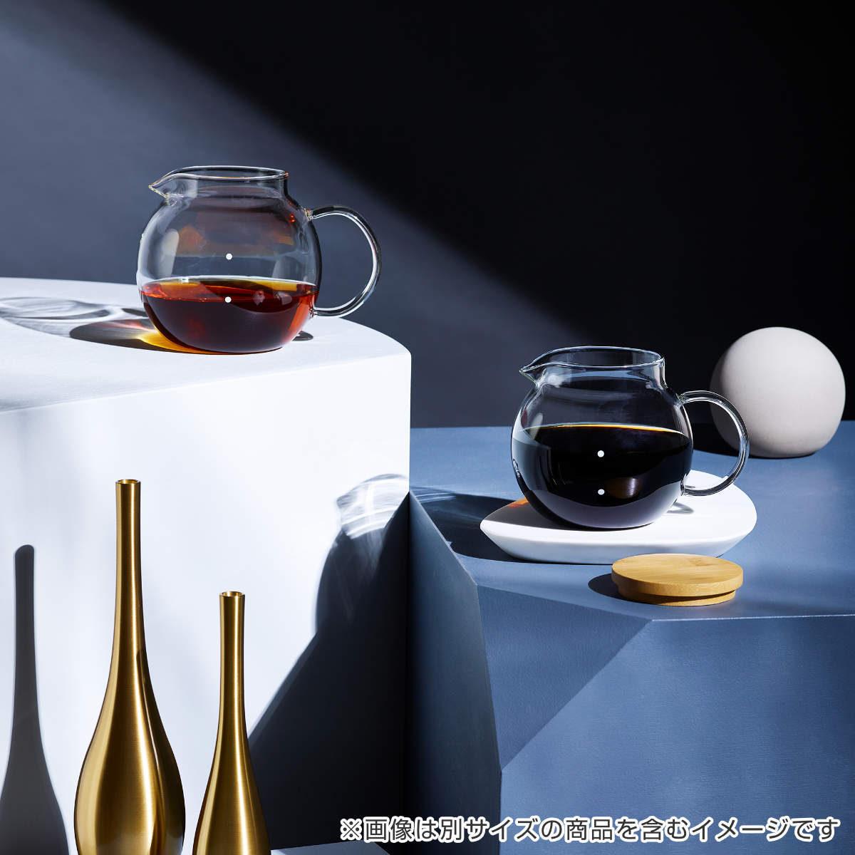 Cores コーヒーサーバー 500ml 4カップ用 クリアガラスサーバー ( コレス 食洗機対応 電子レンジ対応 ガラスサーバー ドリップサーバー コーヒーポット ティーポット ふた付き 竹 目盛り付き ティータイム おしゃれ )