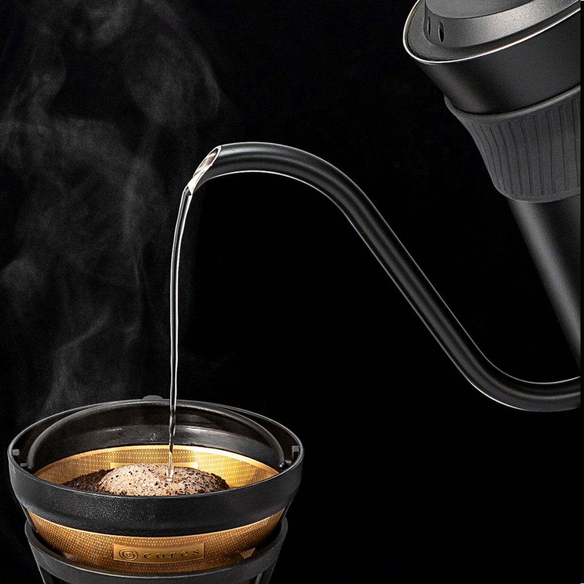 Cores フリータイムケトル 0.8L ドリップケトル ( コレス ケトル 電気ケトル ドリップポット コーヒーポット ハンドドリップ ドリップ コーヒー 珈琲 温度調節 保温機能 800ml 細口 おしゃれ )