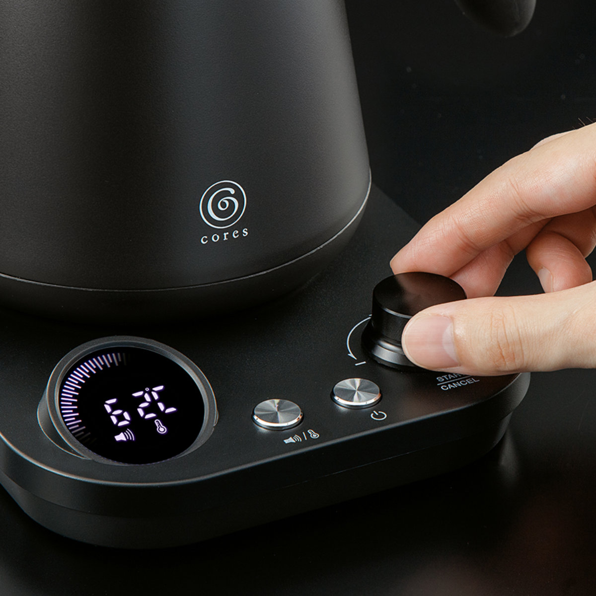 Cores フリータイムケトル 0.8L ドリップケトル ( コレス ケトル 電気ケトル ドリップポット コーヒーポット ハンドドリップ ドリップ コーヒー 珈琲 温度調節 保温機能 800ml 細口 おしゃれ )