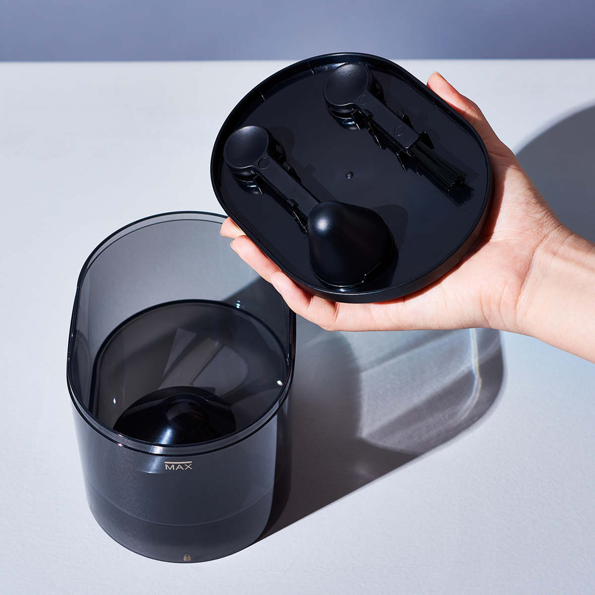 コーヒーミル Cores コーングラインダー ( コレス おしゃれ 電動 カッター コーヒーグラインダー 電動コーヒーミル 粉末 コーヒー豆 ひき機 水洗い可能 豆挽き 電動ミル ドリップコーヒー 珈琲 コーヒー )