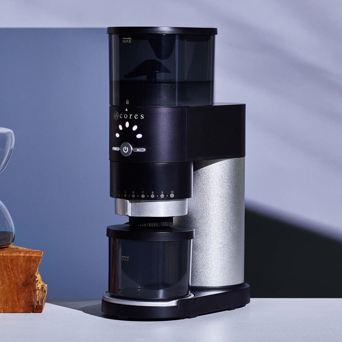 コーヒーミル Cores コーングラインダー ( コレス おしゃれ 電動 カッター コーヒーグラインダー 電動コーヒーミル 粉末 コーヒー豆 ひき機 水洗い可能 豆挽き 電動ミル ドリップコーヒー 珈琲 コーヒー )