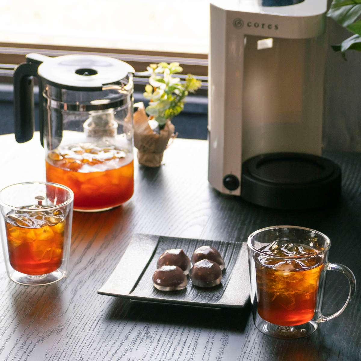 コーヒーメーカー Cores 5カップコーヒーメーカー ( コレス おしゃれ 2~5杯用 ホワイト 珈琲メーカー コーヒードリッパー ペーパーレス お手入れ簡単 コンパクト 保温機能 コーヒーマシン 簡単操作 )