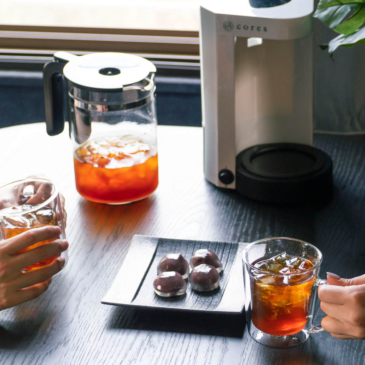 コーヒーメーカー Cores 5カップコーヒーメーカー ( コレス おしゃれ 2~5杯用 ホワイト 珈琲メーカー コーヒードリッパー ペーパーレス お手入れ簡単 コンパクト 保温機能 コーヒーマシン 簡単操作 )