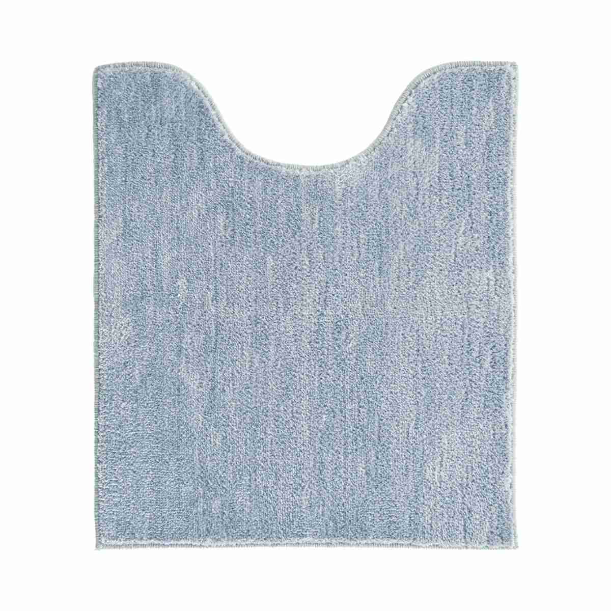 トイレマット コクーン 約70×60cm ロングトイレマット ( トイレ マット 足元マット ロング すべり止め 洗濯可 トイレタリー 滑り止め 丸洗い 70×60 無地 ピンク ブルー グリーン ベージュ ブラウン グレー ) 【グレー】 グレー