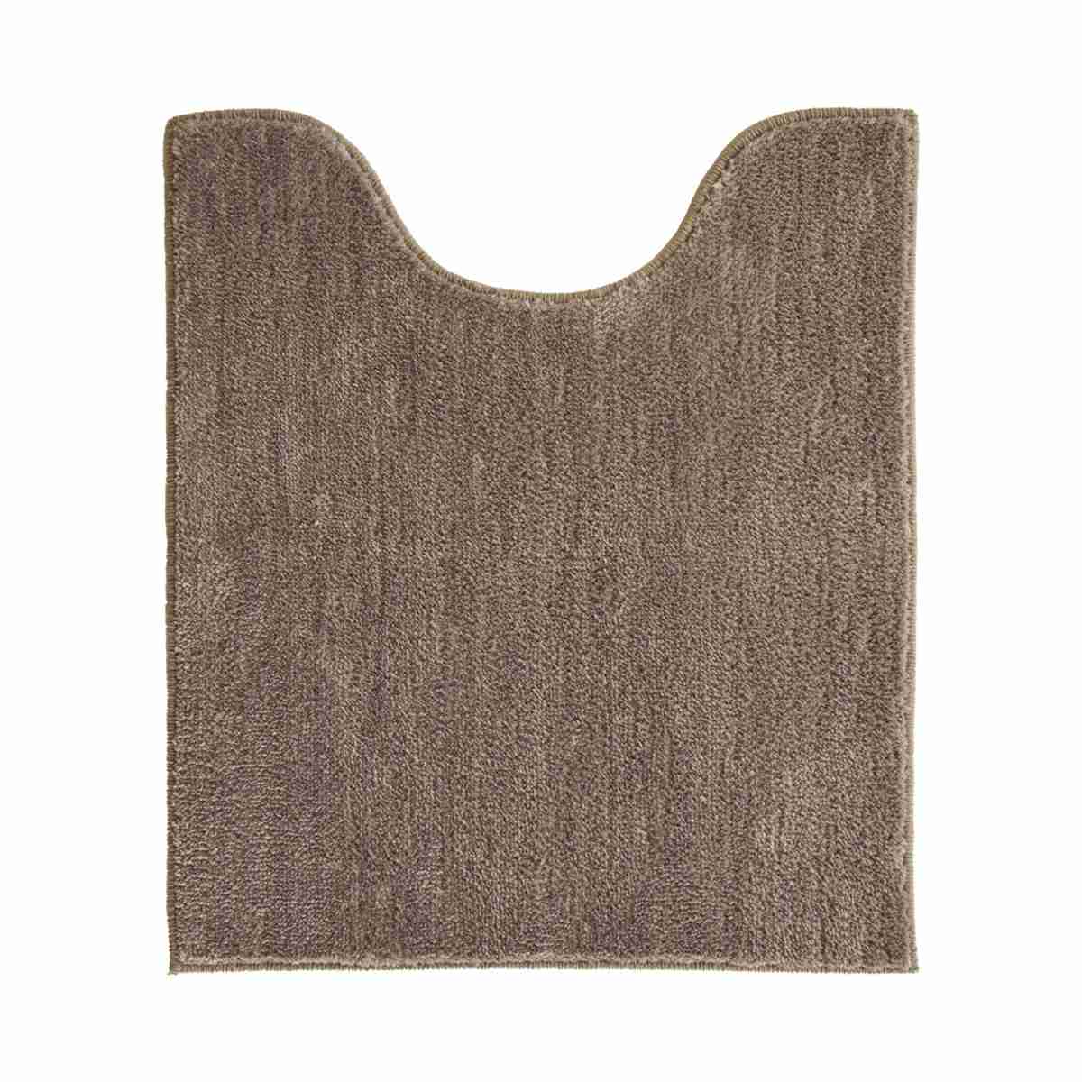 トイレマット コクーン 約70×60cm ロングトイレマット ( トイレ マット 足元マット ロング すべり止め 洗濯可 トイレタリー 滑り止め 丸洗い 70×60 無地 ピンク ブルー グリーン ベージュ ブラウン グレー ) 【グレー】 グレー