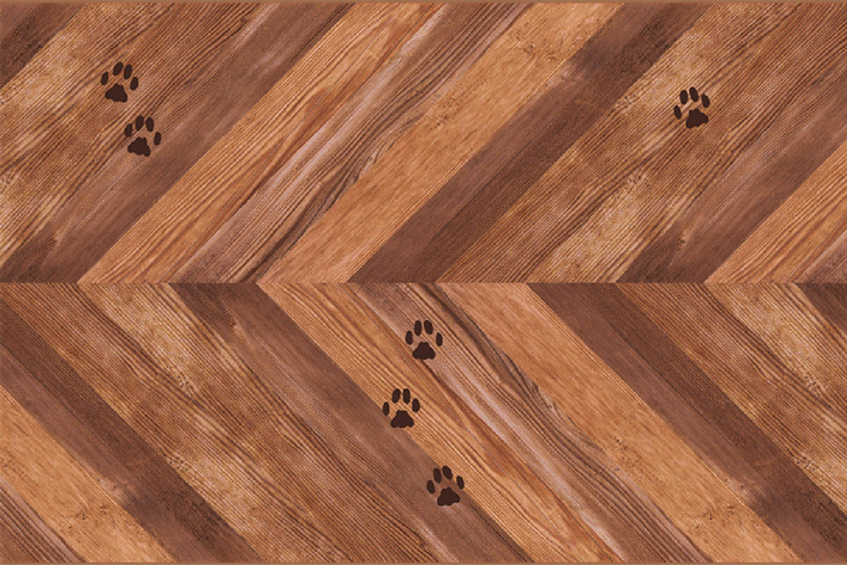 保護シート 壁 ニャンバリア ペット用 壁保護シート 猫 ( 壁用 保護 シート 防止シート 貼ってはがせる 爪とぎ ツメ傷 傷 汚れ 防止 防水 ペット用品 ひっかき傷 ドア 扉 家具 糊残りしない 賃貸 カット可能 角部 室内 新居 ) 【ヘリンボンウッド】 ヘリンボンウッド