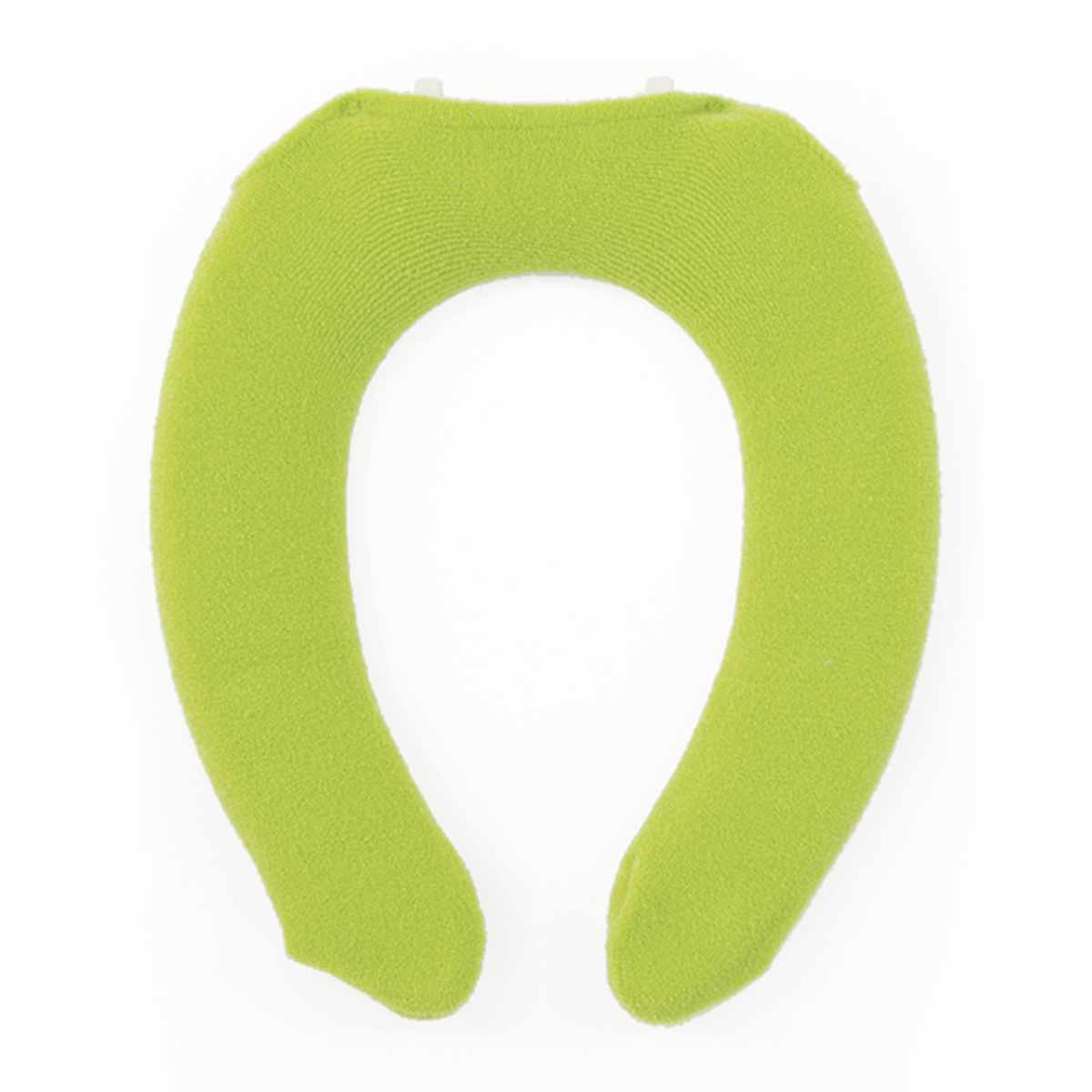 便座カバー フレッシュデオ U型便座カバー ( 便座 カバー トイレカバー トイレ用品 U型用 洗濯OK 伸縮 トイレタリー U型便座専用 丸洗い 無地 着脱簡単 ブルー グリーン ) 【グリーン】 グリーン