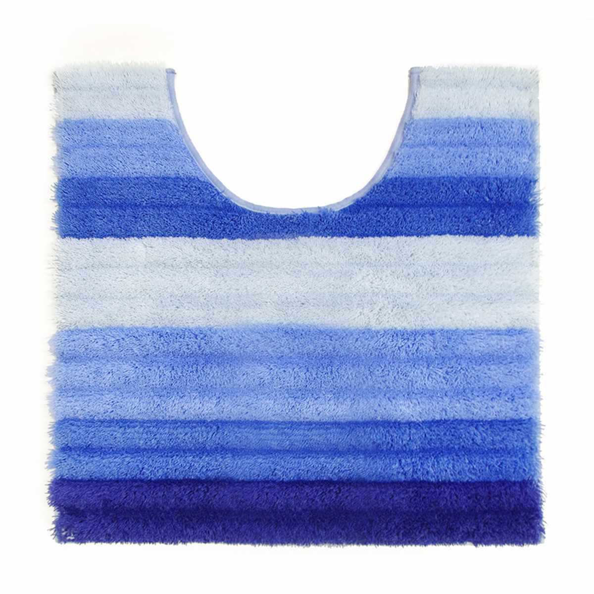 トイレマット フレッシュデオ 約60×60cm ( トイレ マット 足元マット 滑り止め 洗濯OK トイレタリー すべり止め 丸洗い 60×60 ボーダー柄 ブルー グリーン ) 【グリーン】 グリーン