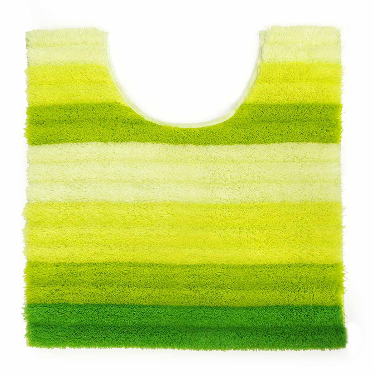 トイレマット フレッシュデオ 約60×60cm ( トイレ マット 足元マット 滑り止め 洗濯OK トイレタリー すべり止め 丸洗い 60×60 ボーダー柄 ブルー グリーン ) 【グリーン】 グリーン