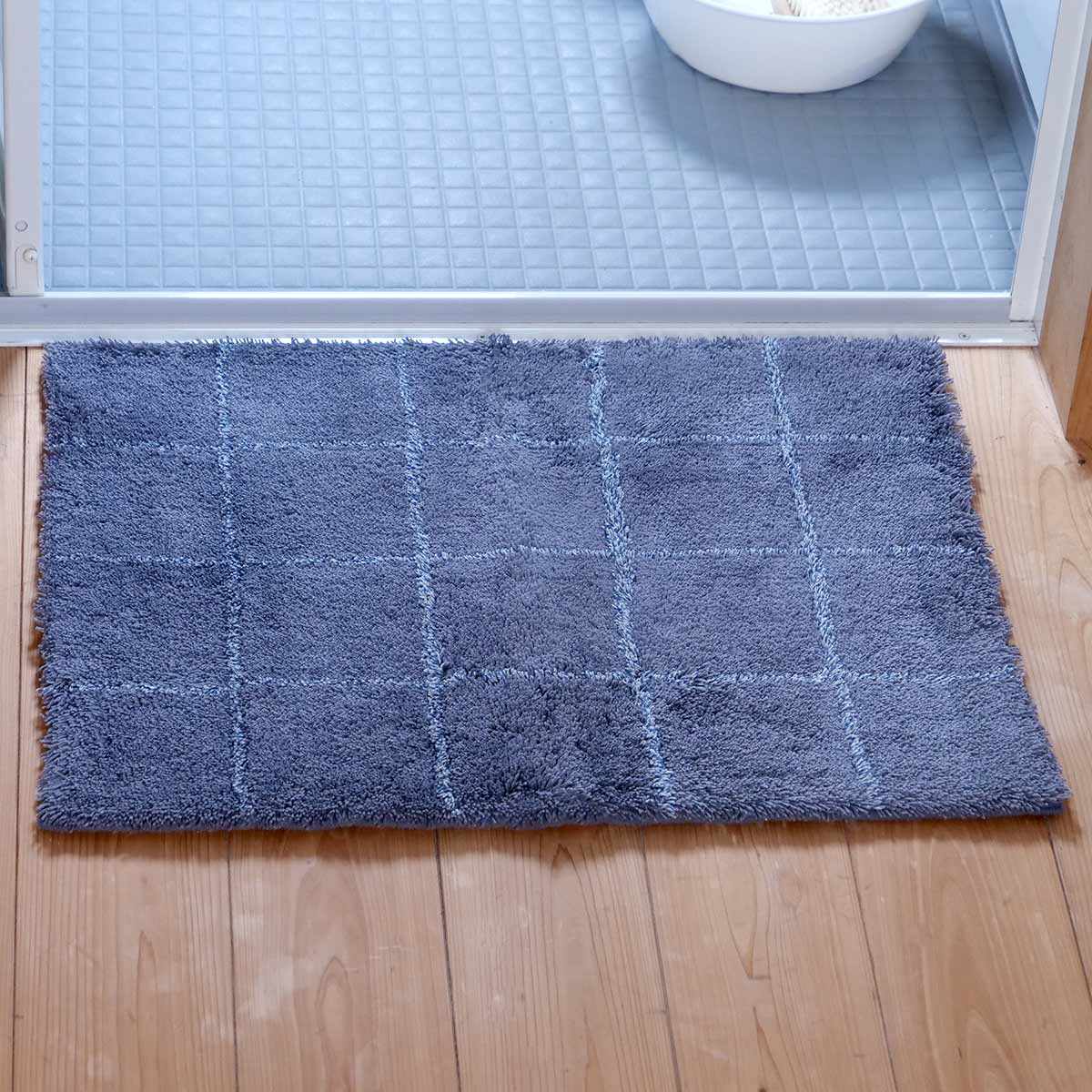 バスマット 乾度良好 モディッシュ 45×60cm ( 風呂マット お風呂マット 足ふきマット 足拭きマット 浴室マット 速乾 吸水 抗菌 防臭 滑り止め 縦45cm 横60cm バス 風呂 バスグッズ お風呂グッズ バス用品 お風呂用品 ) 【ホワイト】 ホワイト