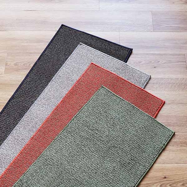 キッチンマット 45×120cm PLYS ( キッチン マット 120cm キッチンラグ カーペット ラグ 台所マット 長方形 インテリアマット 洗える 滑り止め おしゃれ ウォッシャブル オールシーズン ) 【イエロー】 イエロー