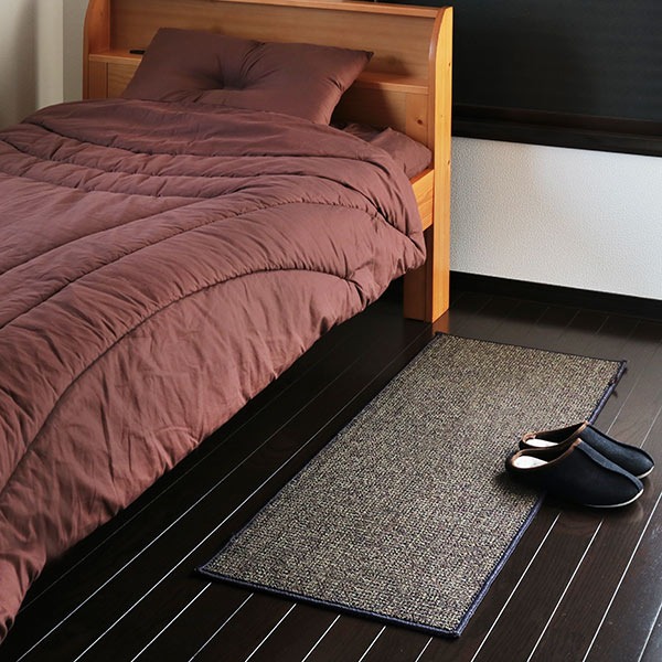 キッチンマット 45×240cm PLYS ( キッチン マット 240cm キッチンラグ カーペット ラグ 台所マット 長方形 インテリアマット 洗える 滑り止め おしゃれ ウォッシャブル オールシーズン ) 【グレー】 グレー