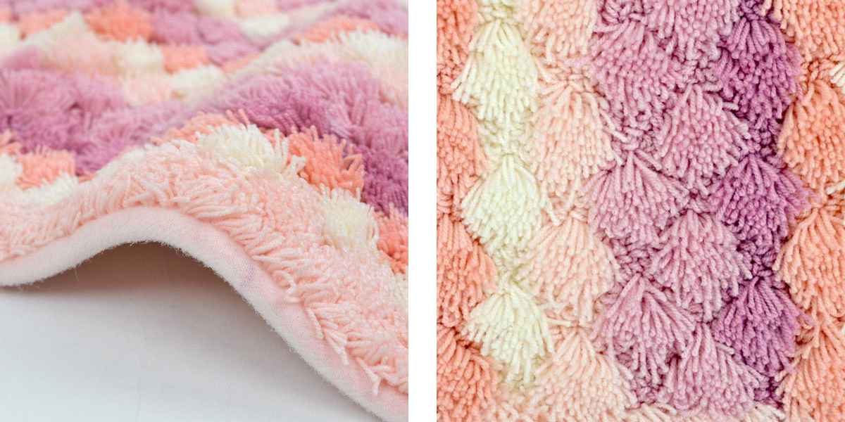 バスマット 乾度良好 抗カビプラス 50×70cm ( お風呂マット 足拭きマット すべり止め お風呂 バスグッズ 防カビ 浴室マット 50×70 玄関マット 吸水 抗菌 防臭 洗濯OK ) 【ピンク】 ピンク