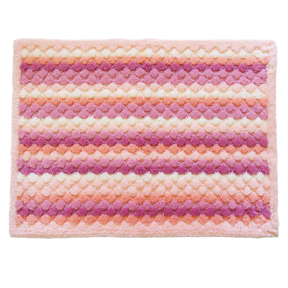 バスマット 乾度良好 抗カビプラス 50×70cm ( お風呂マット 足拭きマット すべり止め お風呂 バスグッズ 防カビ 浴室マット 50×70 玄関マット 吸水 抗菌 防臭 洗濯OK ) 【ピンク】 ピンク