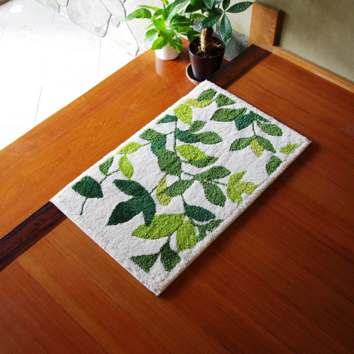 玄関マット 洗える コーナー吸着 45×75 cm 室内 ( 滑り止め ズレにくい 玄関 屋内 角形 日本製 マット エントランスマット 室内用玄関マット 洗面所 脱衣所 室内用 長方形 おしゃれ ナチュラル 抗菌 防臭 すべり止め ノンスリップ ) 【シエラ×ブルー】 シエラ×ブルー