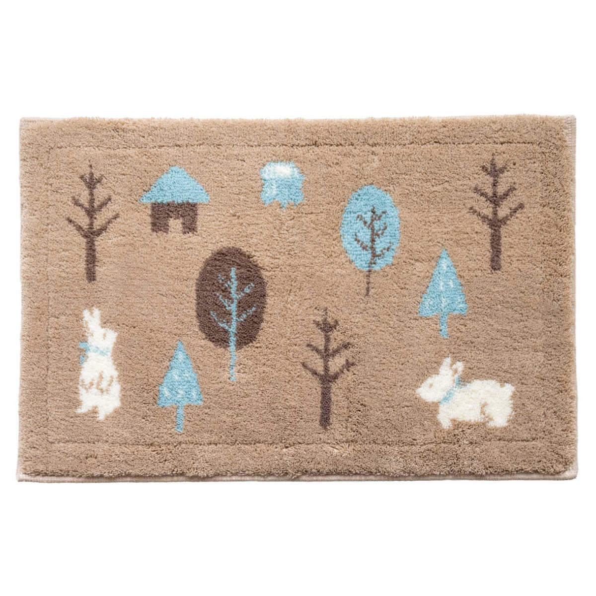 バスマット 乾度良好 36×55cm 速乾 ( お風呂マット 足拭きマット 吸水 抗菌 防臭 お風呂 バスグッズ 洗濯OK 滑り止め マット 36×55 浴室マット 玄関マット ピュアデイジー フォレスト ) 【フォレスト】 フォレスト