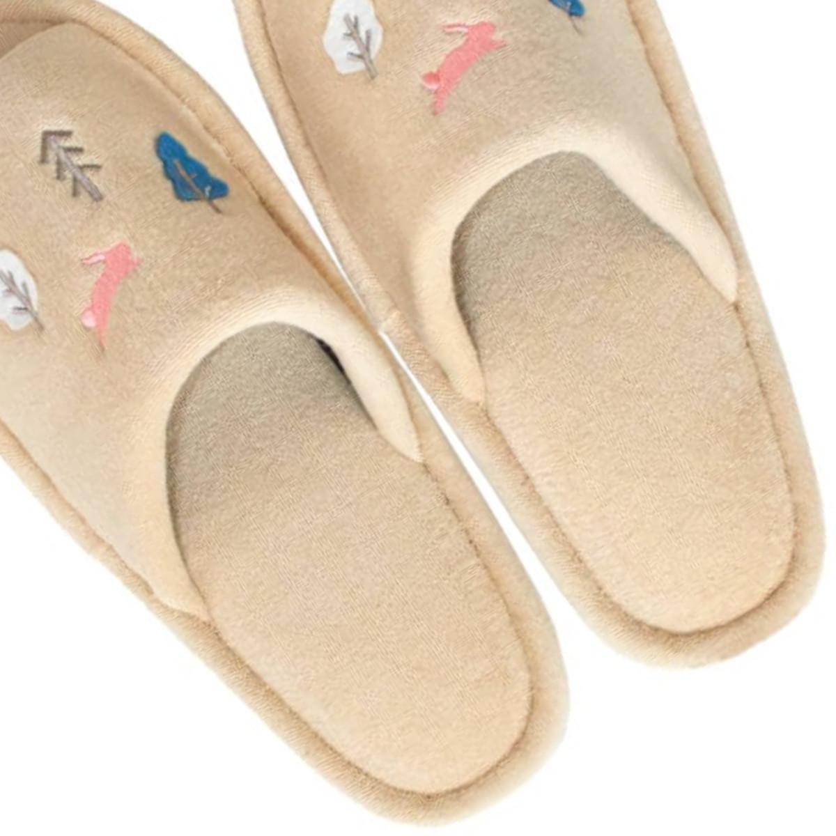 スリッパ ナタルシーナリー ( トイレ用スリッパ 前開き 洗濯OK 23~25cm トイレタリー 洗える ルームスリッパ 北欧 ベージュ ネイビー ) 【ベージュ】 ベージュ