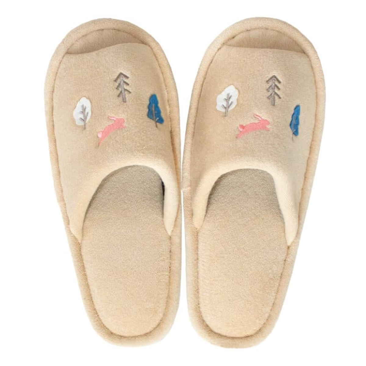 スリッパ ナタルシーナリー ( トイレ用スリッパ 前開き 洗濯OK 23~25cm トイレタリー 洗える ルームスリッパ 北欧 ベージュ ネイビー ) 【ベージュ】 ベージュ