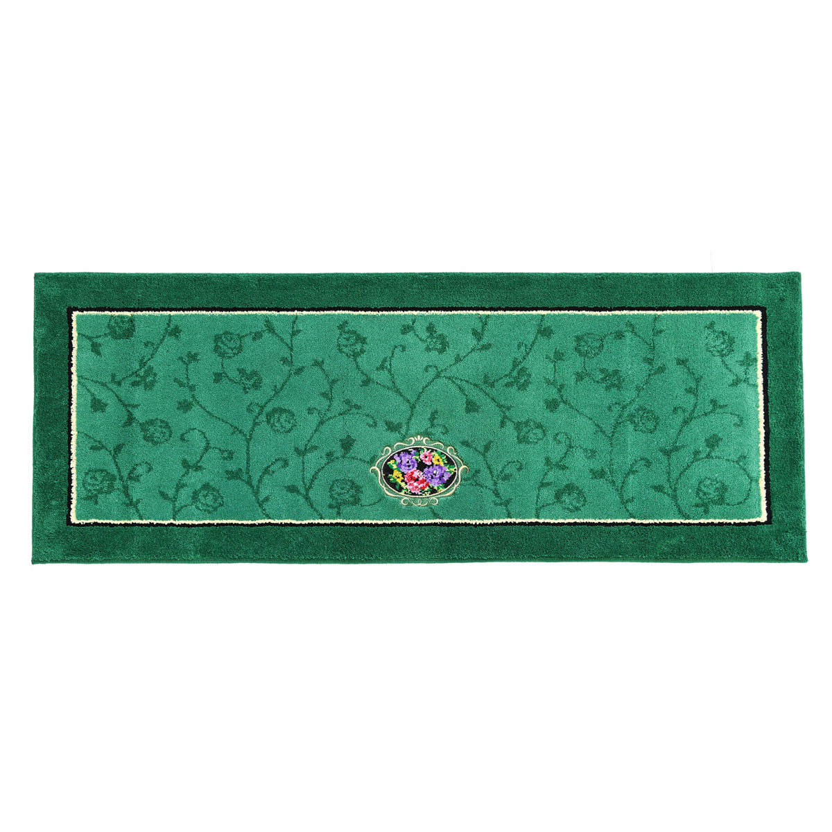 キッチンマット シェニールロゼ 45x120cm 日本製 洗濯可 ( 45cm 120cm 洗える すべり止め加工 高級感 ローズ 薔薇 キッチン マット 台所マット キッチンラグ おしゃれ ウィルトン織り マルチマット ) 【ピンク】 ピンク