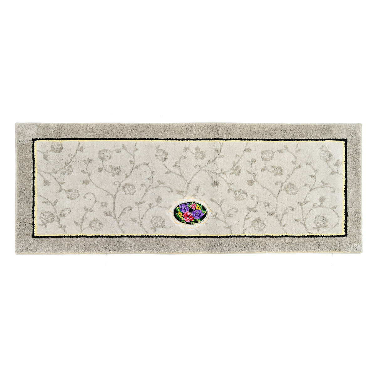 キッチンマット シェニールロゼ 45x120cm 日本製 洗濯可 ( 45cm 120cm 洗える すべり止め加工 高級感 ローズ 薔薇 キッチン マット 台所マット キッチンラグ おしゃれ ウィルトン織り マルチマット ) 【ピンク】 ピンク