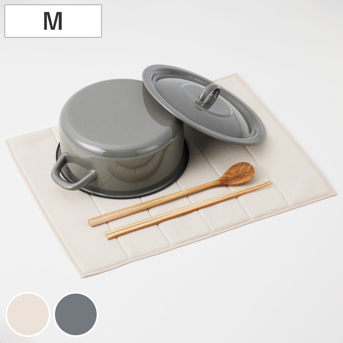 水切りマット プリスベイス Mサイズ 30cm×40cm 抗菌 消臭 ( 吸水マット 吸水水切りマット 水切り用マット ディッシュマット 吸水 キッチン用吸水マット キッチンマット ドライマット ドライングマット 乾燥 水切り 水切り用品 ) 【グレー】