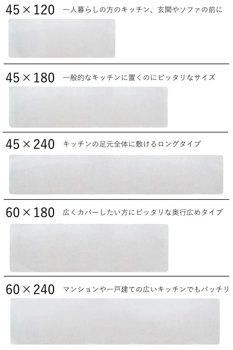 透明キッチンマット 45×120cm クリアマット フリーカット 拭ける ( 45cm 120cm 透明 キッチンマット キッチン マット 台所マット 拭けるキッチンマット PVC 洗濯不要 ズレない 傷防止 汚れ防止 カット 薄い 透ける 床暖OK )