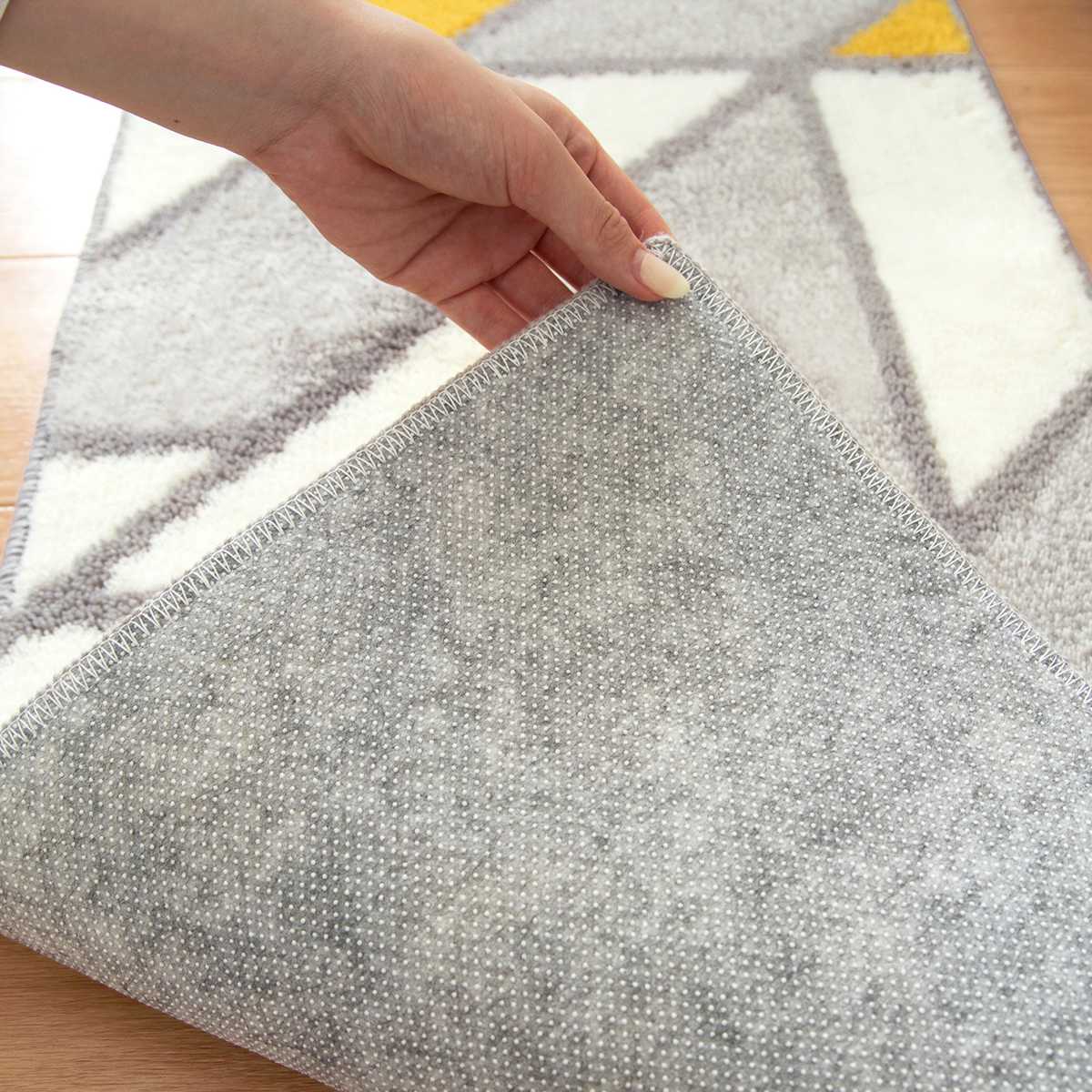 キッチンマット アクシス 45×240cm 幾何学模様 ( 45cm 240cm 洗える 台所マット キッチン マット キッチン用マット キッチンラグ カーペット 滑り止め 長方形 汚れ防止 キッチン床 おしゃれ かわいい 北欧 )