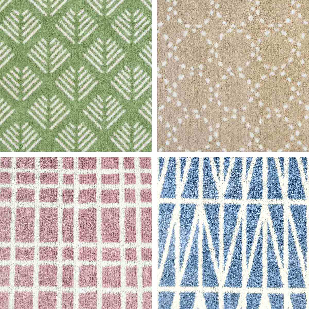 トイレマット ロング 耳長 105×70cm ナチュラル ( トイレ マット 滑り止め 足元マット ラグ トイレグッズ トイレタリー すべり止め 北欧 ) 【ブルー】 ブルー