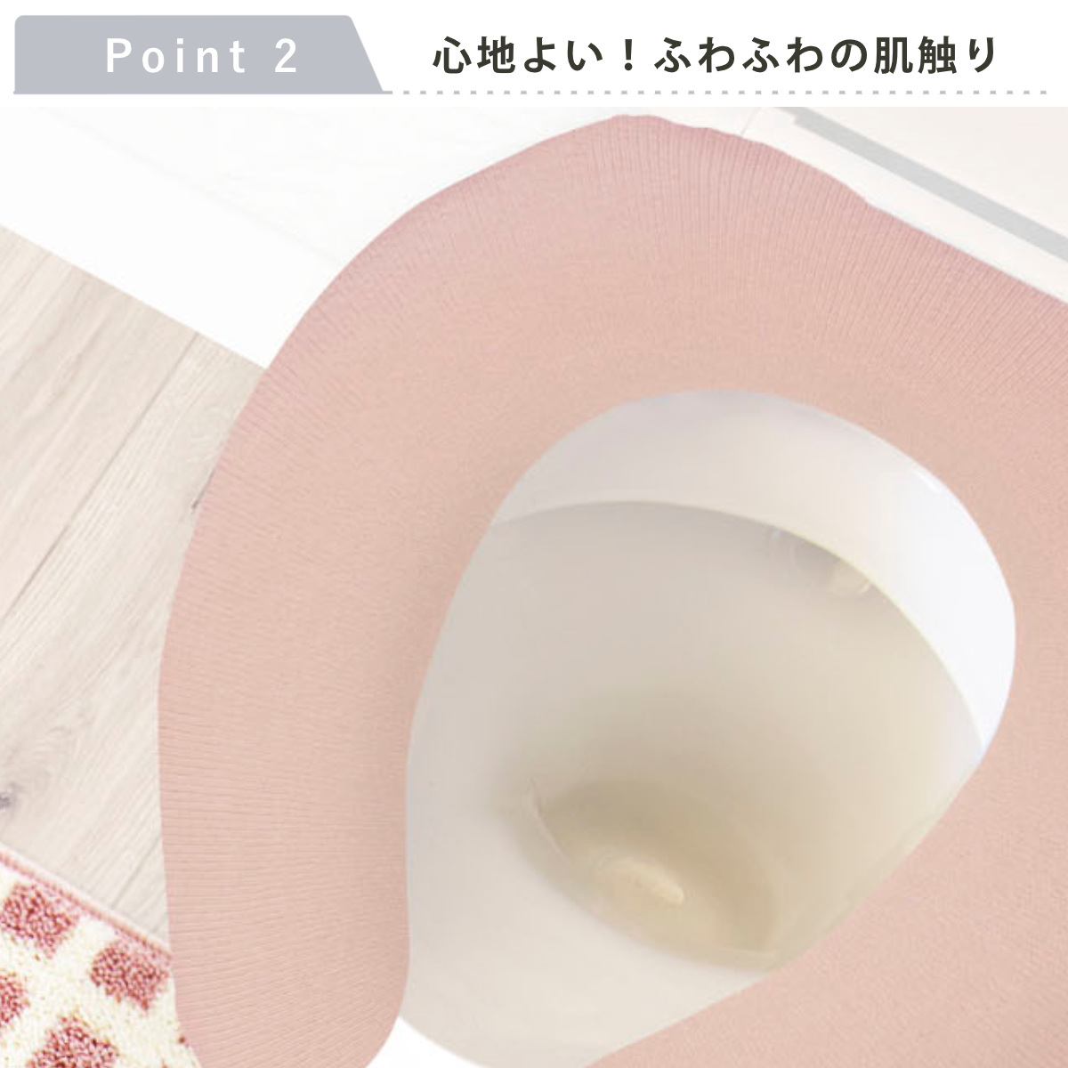 便座カバー U型 ナチュラル ( 便座 カバー シート 便座マット トイレカバー トイレ用品 U型便座専用 サニタリー 暖かい トイレ 無地 ) 【グレー】 グレー