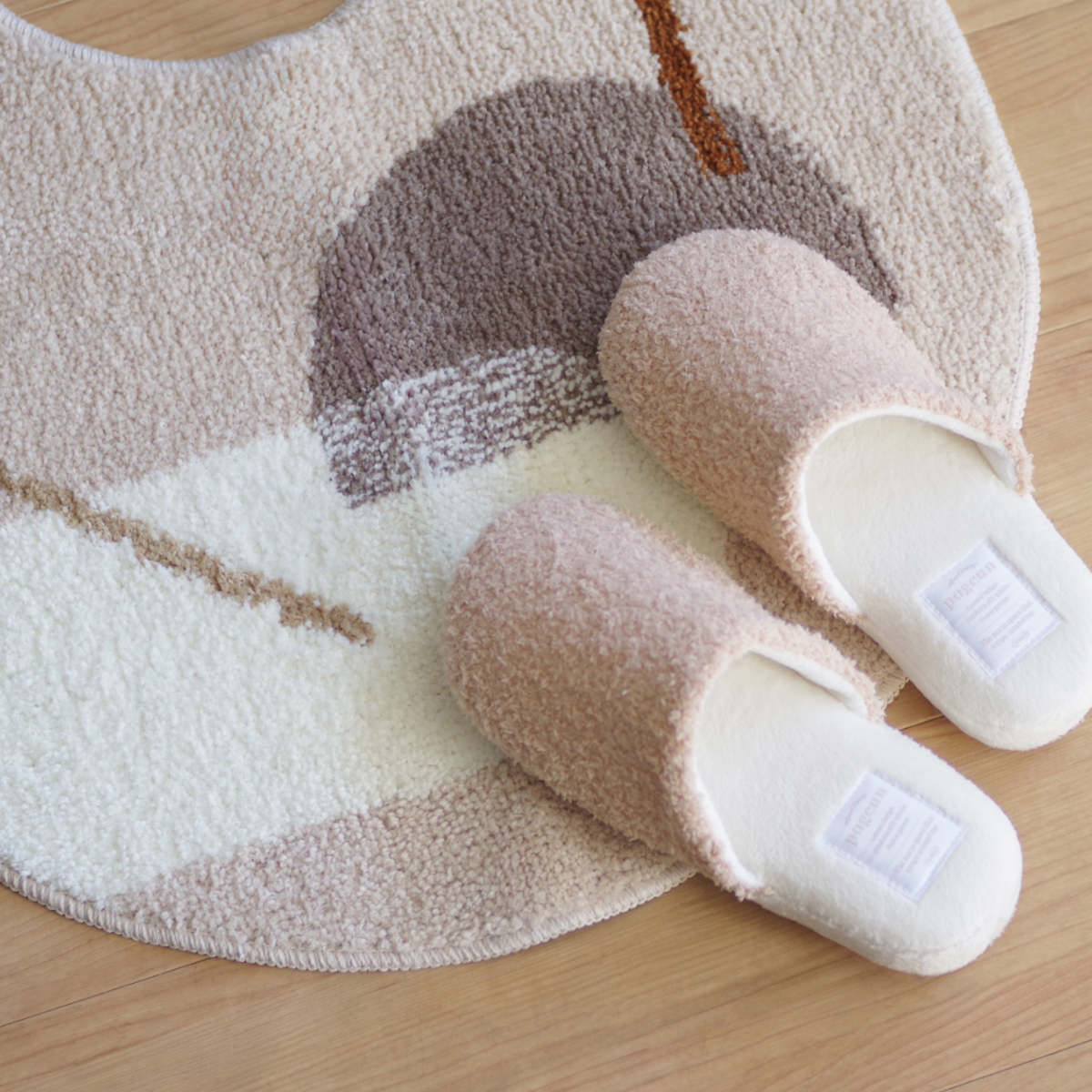 トイレスリッパ pogeun ( スリッパ 24cm トイレ用スリッパ 前詰まり 軽量 韓国風 かわいい シンプル 無地 トイレタリー ルームスリッパ 洗える トイレグッズ トイレ用品 おしゃれ ) 【オフホワイト】 オフホワイト