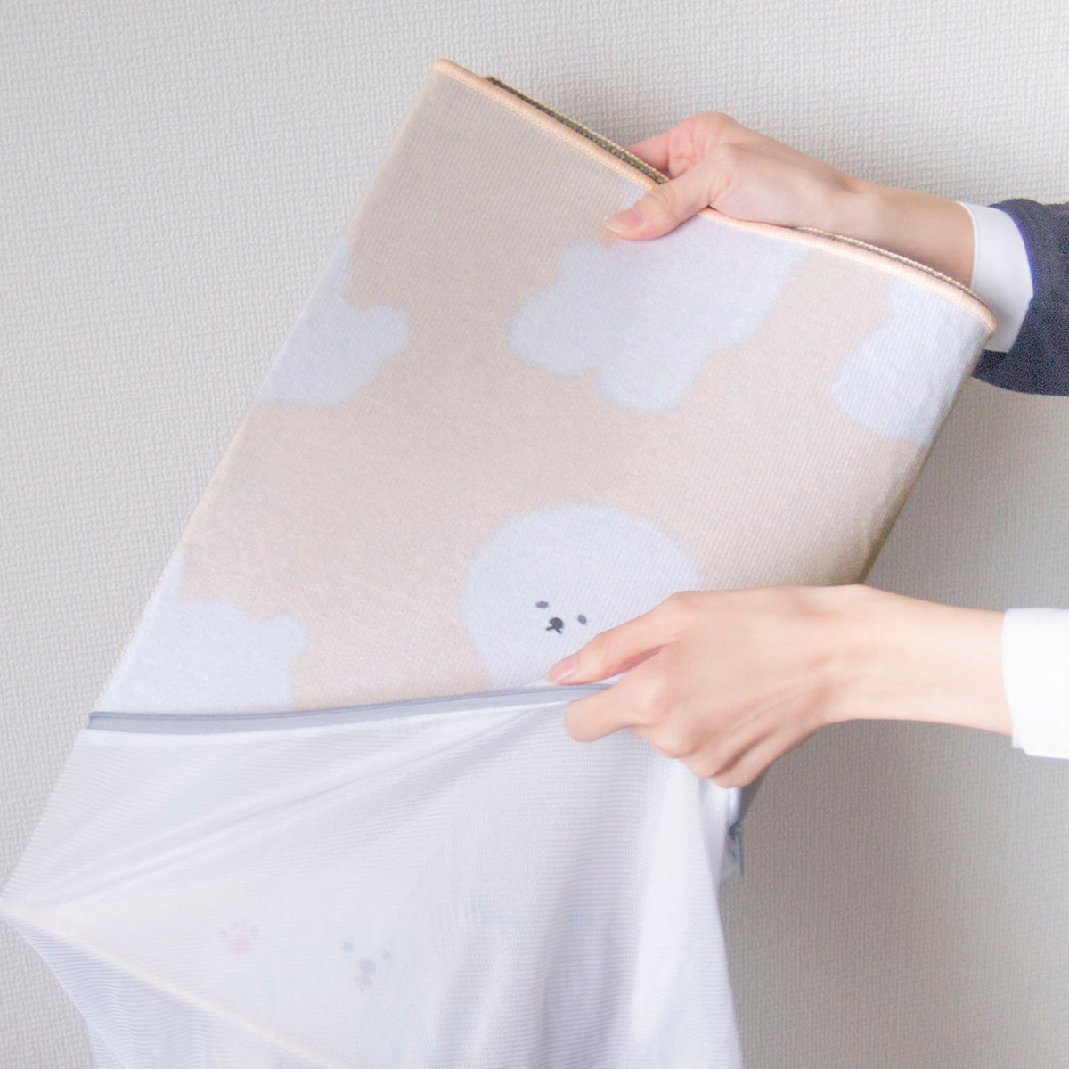 キッチンマット フラフィット インテリアマット 45×240cm ( 45cm 240cm 洗える 台所マット キッチン マット キッチン用マット キッチンラグ カーペット 滑り止め 長方形 汚れ防止 キッチン床 おしゃれ かわいい 動物 ) 【ビジョンフリーゼ】 ビジョンフリーゼ