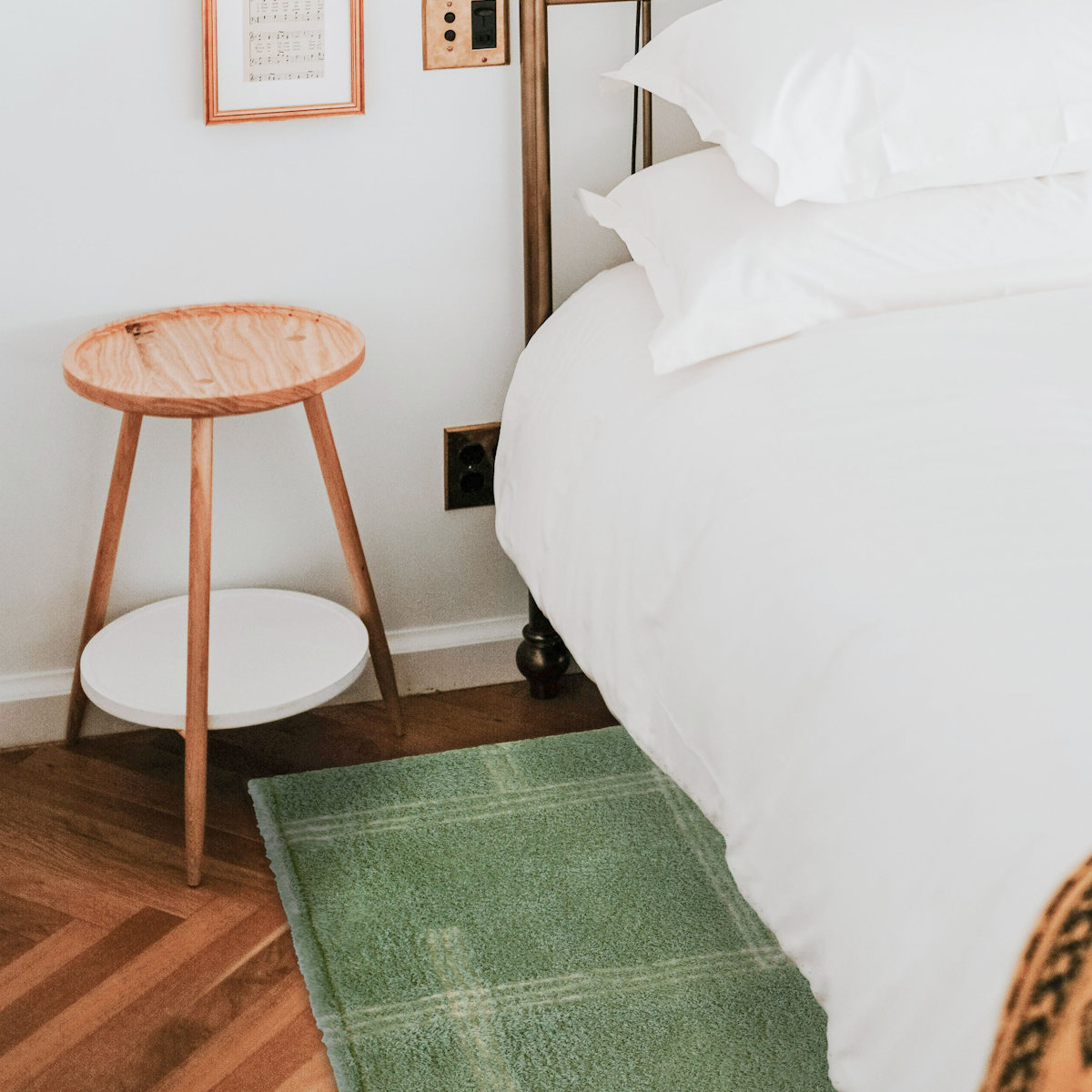 キッチンマット kietoインテリアマット 45×120cm ( 洗える 滑り止め加工 おしゃれ マット 45cm 120cm キッチン 台所 床 フロア キッチン用マット 台所用マット キッチンラグ 長方形 洗濯可能 滑り止め 薄手 短毛 シンプル ) 【アイボリー】 アイボリー