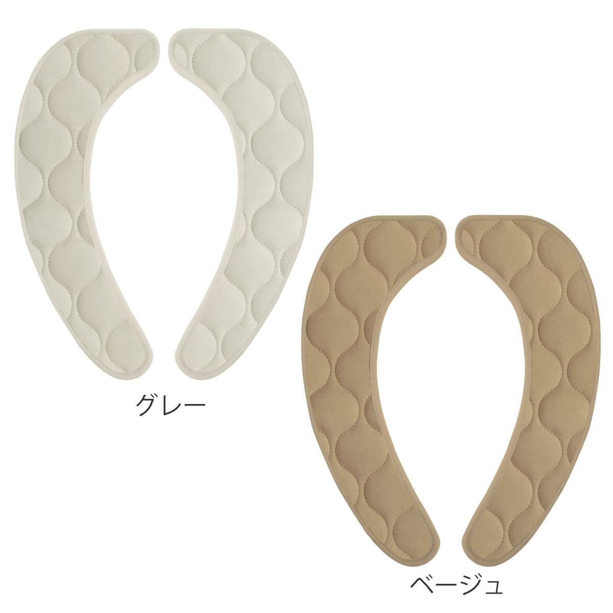 便座シート mocchin 貼るだけ冷感便座シート ( 便座カバー トイレ カバー シート 兼用タイプ 貼るだけ 接触冷感 洗える トイレタリー U型 O型 洗浄暖房型 おくだけ 洗濯可 ひんやり トイレ用品 グレー ベージュ ) 【ベージュ】 ベージュ